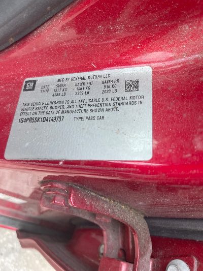 2013 Buick Verano Location - GM - Row 28 - Stock # H51998