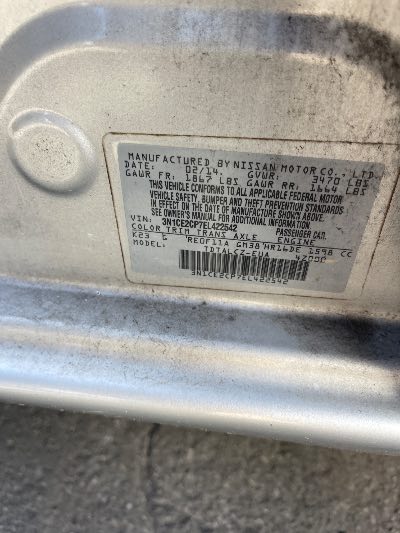 2014 Nissan Versa Note Location - Imports - Row 12 - Stock # H52059