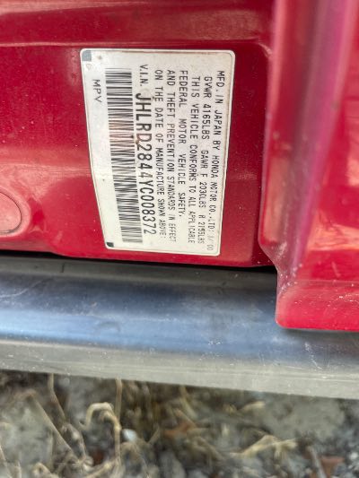 2000 Honda CR-V Location - Imports - Row 18 - Stock # H52135