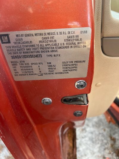 2008 Chevrolet HHR Location - GM - Row 32 - Stock # H52199