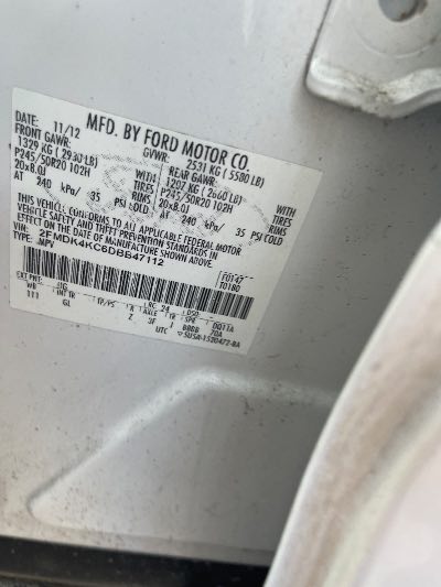 2013 Ford Edge Location - Ford - Row 37 - Stock # H52244