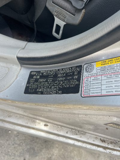 2006 Kia Spectra5 Location - Imports - Row 23 - Stock # H51388