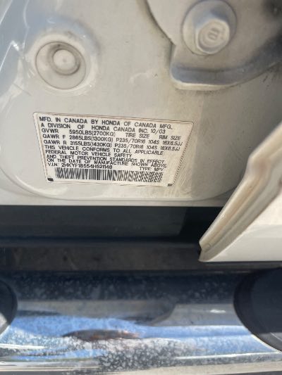 2004 Honda Pilot Location - Imports - Row 44 - Stock # H52431