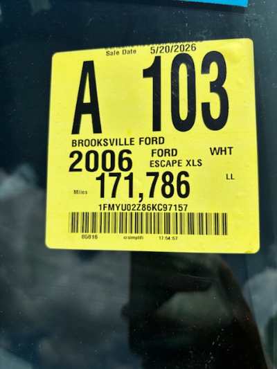 2006 Ford Escape Location - Ford - Row 29 - Stock # H52462