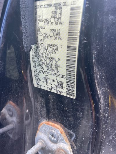 2004 Nissan Frontier Location - Imports - Row 999 - Stock # H52529
