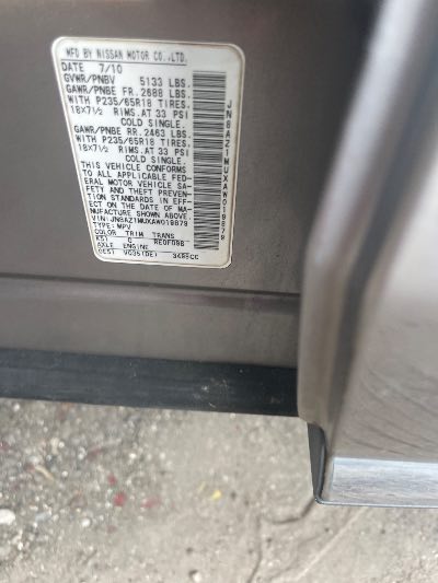 2010 Nissan Murano Location - Imports - Row 5 - Stock # H52547