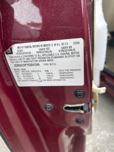 2006 Chevrolet HHR Location - GM - Row 37 - Stock # H52568