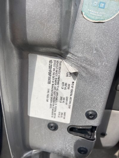 2006 Chevrolet Malibu Location - GM - Row 38 - Stock # H52624