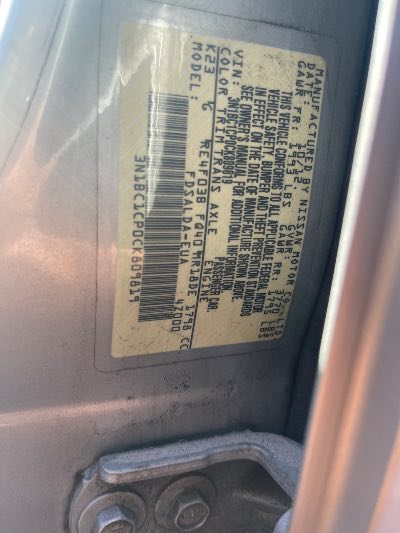 2012 Nissan Versa Location - Imports - Row 8 - Stock # H52662
