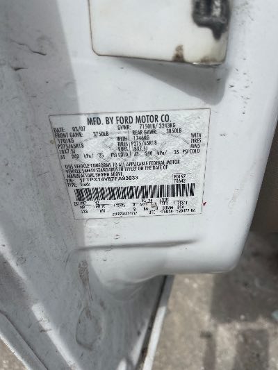 2007 Ford F-150 Location - Imports - Row 999 - Stock # H52685