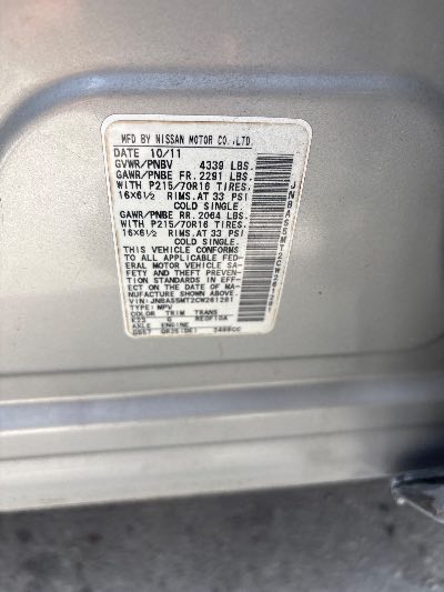 2012 Nissan Rogue Location - Imports - Row 15 - Stock # H52476