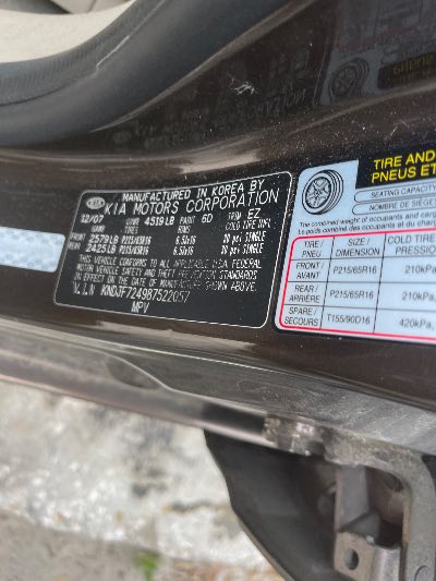 2008 Kia Sportage Location - Imports - Row 16 - Stock # H52631