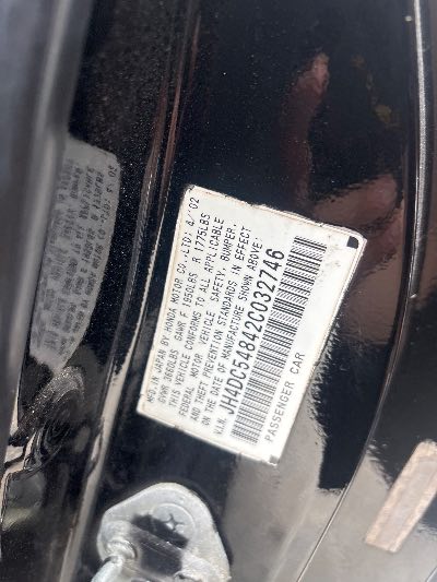 2002 Acura RSX Location - Imports - Row 14 - Stock # H52741
