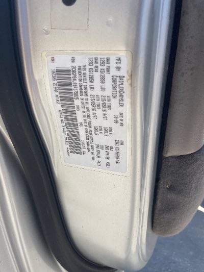 2001 Chrysler Town & Country Location - Chrysler - Row 43 - Stock # H52752