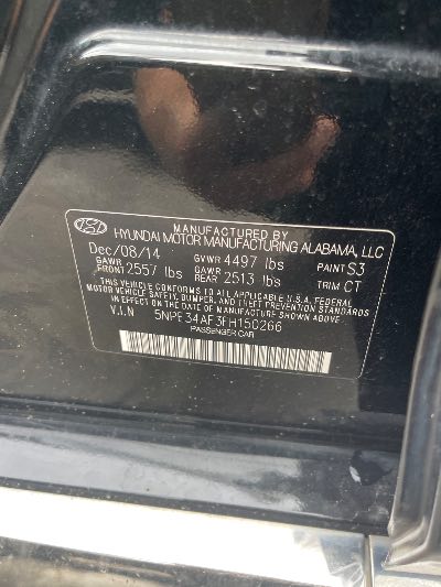 2015 Hyundai Sonata Location - Imports - Row 18 - Stock # H52814