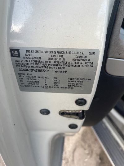 2007 Chevrolet HHR Location - GM - Row 25 - Stock # H52786