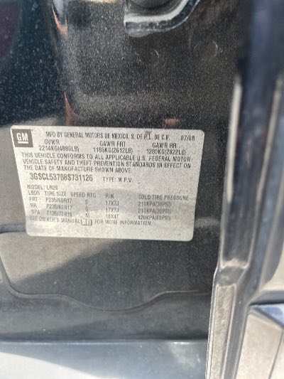 2008 Saturn VUE Location - GM - Row 25 - Stock # H52831