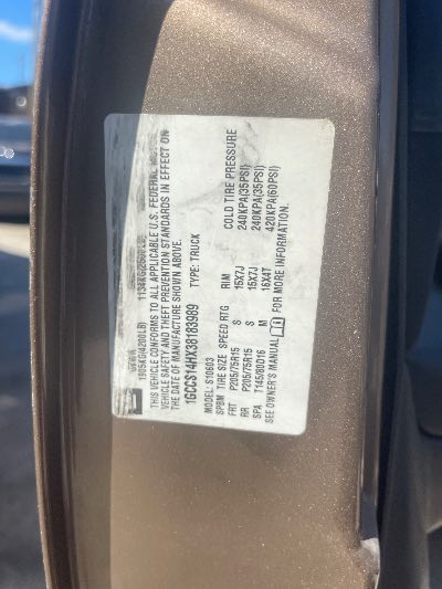 2003 Chevrolet S-10 Location - GM - Row 25 - Stock # H52923