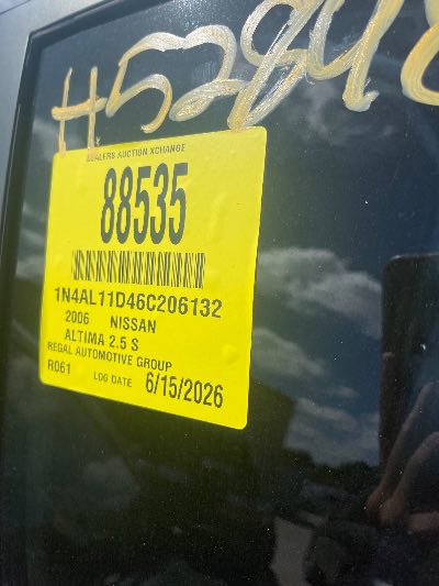 2006 Nissan Altima Location - Imports - Row 18 - Stock # H52898