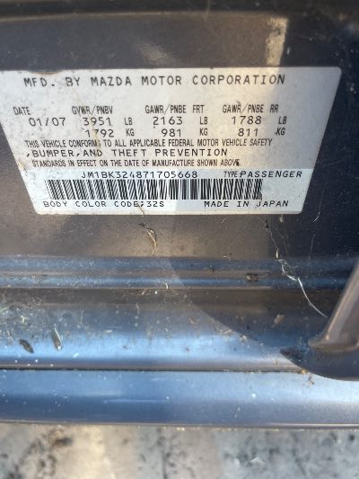 2007 Mazda MAZDA3 Location - Imports - Row 44 - Stock # H52936