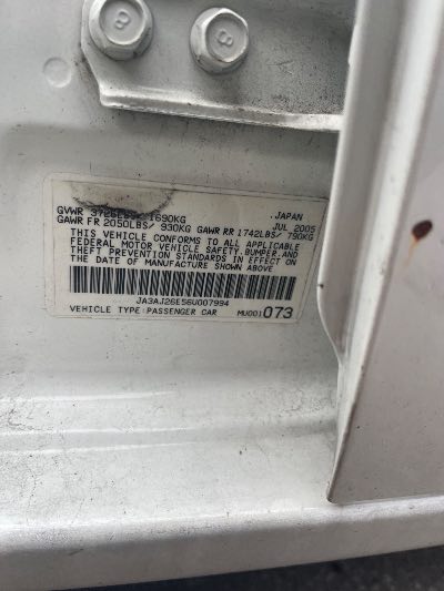 2006 Mitsubishi Lancer Location - Imports - Row 21 - Stock # H52965