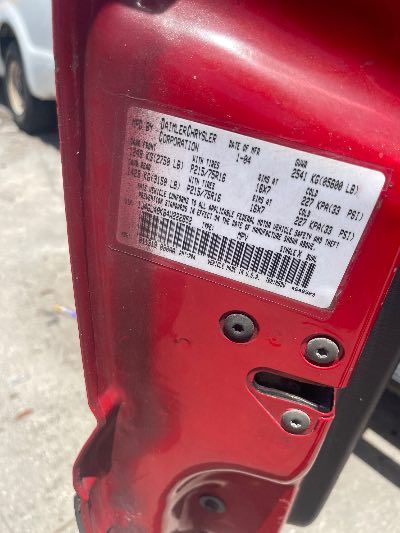 2004 Jeep Liberty Location - Chrysler - Row 47 - Stock # H52989