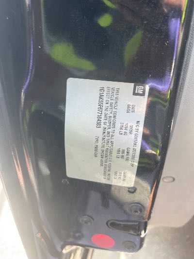 2007 Chevrolet Cobalt Location - GM - Row 27 - Stock # H53027
