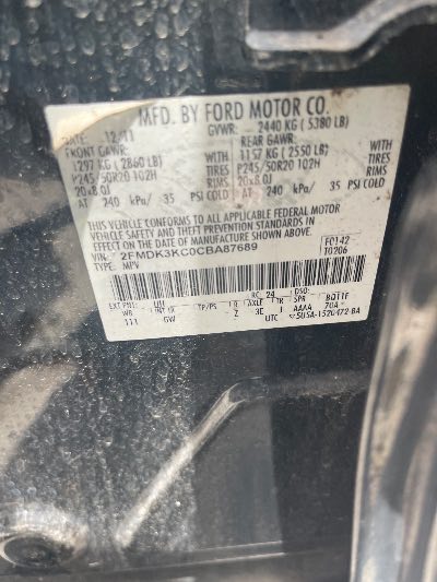 2012 Ford Edge Location - Ford - Row 35 - Stock # H52885