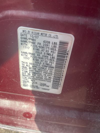 2008 Nissan Rogue Location - Imports - Row 24 - Stock # H53038
