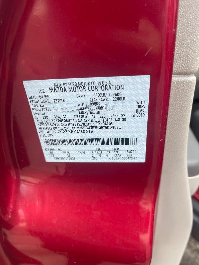 2008 Mazda Tribute Location - Ford - Row 32 - Stock # H52784