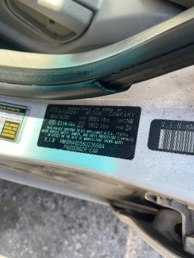 2006 Hyundai Elantra Location - Imports - Row 26 - Stock # H53080