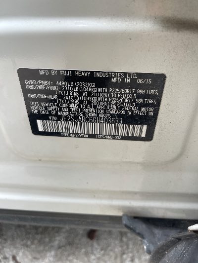 2016 Subaru Forester Location - Imports - Row 42 - Stock # H53118