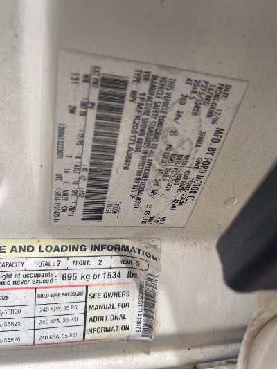 2007 Ford Expedition EL Location - Large Trucks & Vans - Row 18 - Stock # H53141