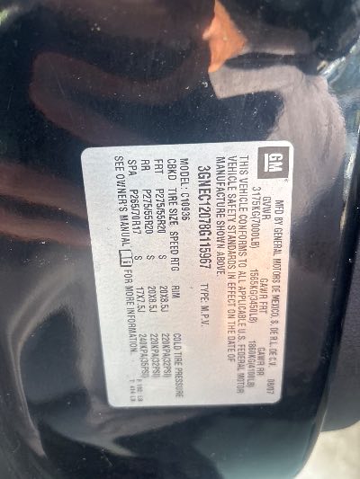 2008 Chevrolet Avalanche Location - Large Trucks & Vans - Row 17 - Stock # H53162