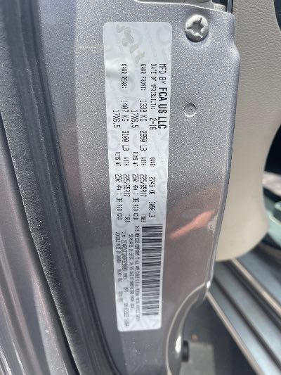 2016 Dodge Grand Caravan Location - Chrysler - Row 41 - Stock # H51908