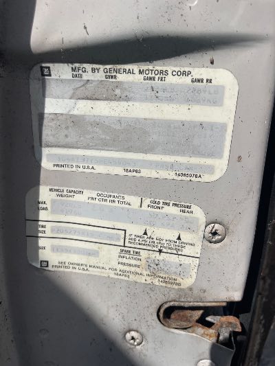 1984 Buick Riviera Location - GM - Row 30 - Stock # H53050