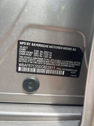2013 BMW 5 Series Location - Imports - Row 1 - Stock # H52639