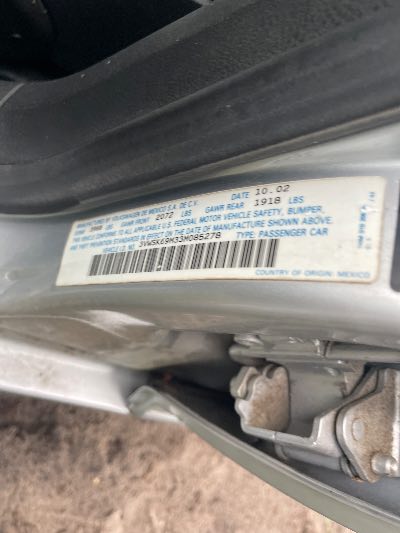 2003 Volkswagen Jetta Sedan Location - Imports - Row 17 - Stock # H53310