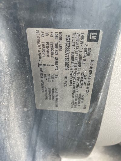 2007 Saturn VUE Location - GM - Row 31 - Stock # H53367