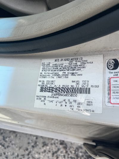 2010 Ford Fusion Location - Ford - Row 37 - Stock # H53339