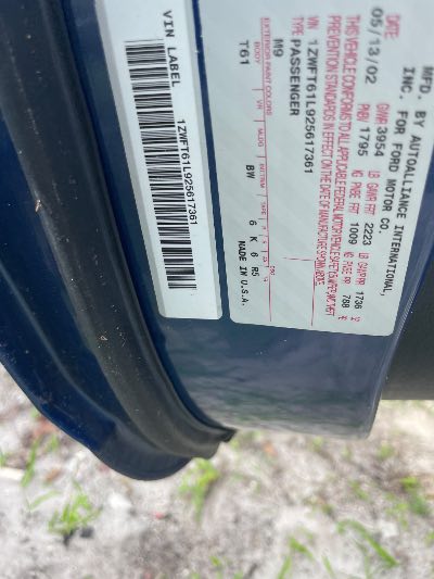 2002 Mercury Cougar Location - Ford - Row 26 - Stock # H53237