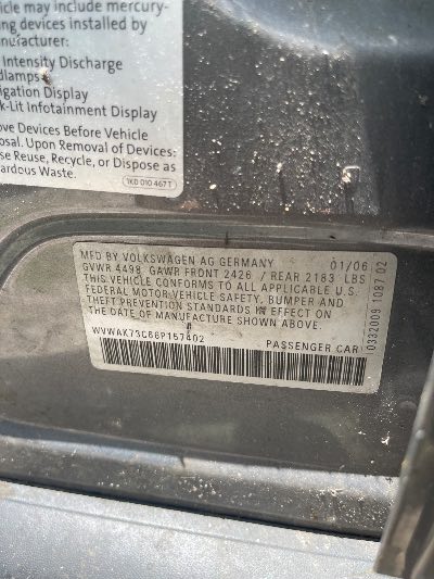 2006 Volkswagen Passat Sedan Location - Imports - Row 26 - Stock # H53285