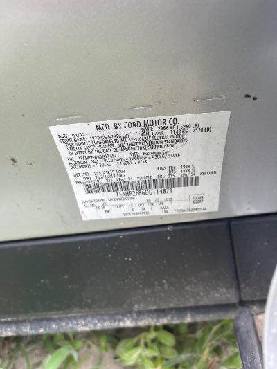 2013 Ford Taurus Location - Ford - Row 30 - Stock # H53196