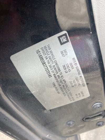 2007 Chevrolet Cobalt Location - GM - Row 32 - Stock # H53429
