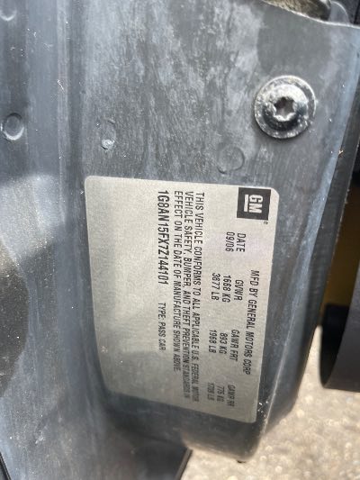 2007 Saturn Ion Location - GM - Row 34 - Stock # H53513