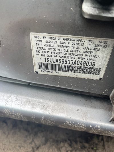 2003 Acura TL Location - Imports - Row 12 - Stock # H53551