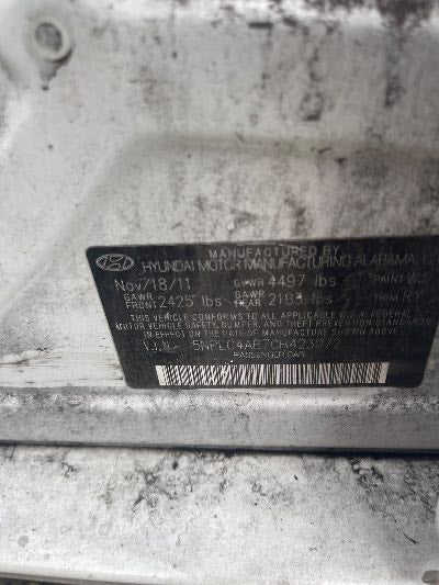 2012 Hyundai Sonata Location - Imports - Row 12 - Stock # H53525