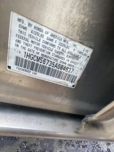 2005 Honda Accord Sdn Location - Imports - Row 13 - Stock # H53566