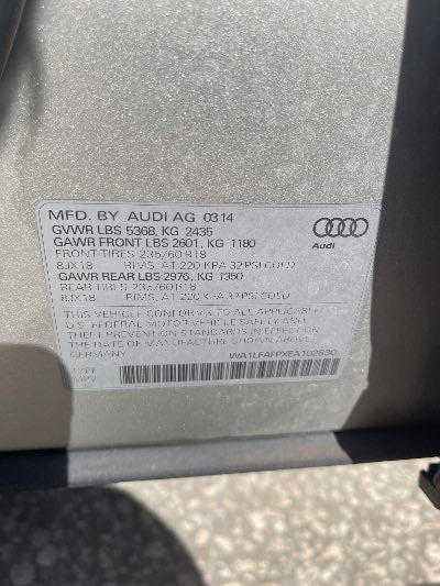 2014 Audi Q5 Location - Imports - Row 12 - Stock # H53567