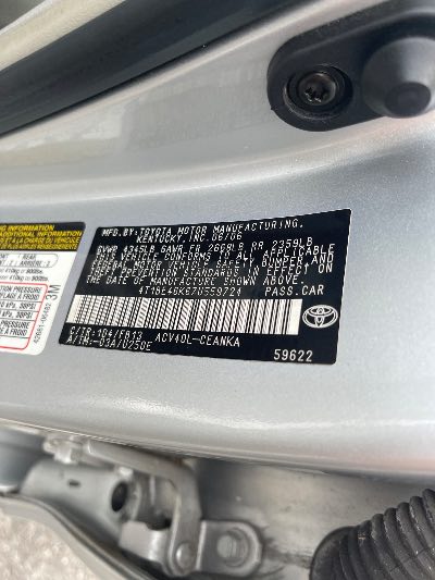 2007 Toyota Camry Location - Imports - Row 12 - Stock # H53573